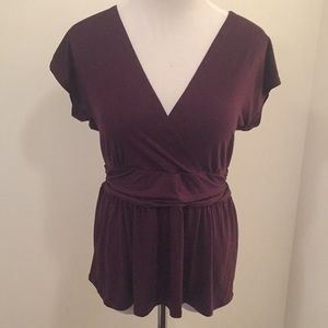 Express V Neck Tie-back blouse